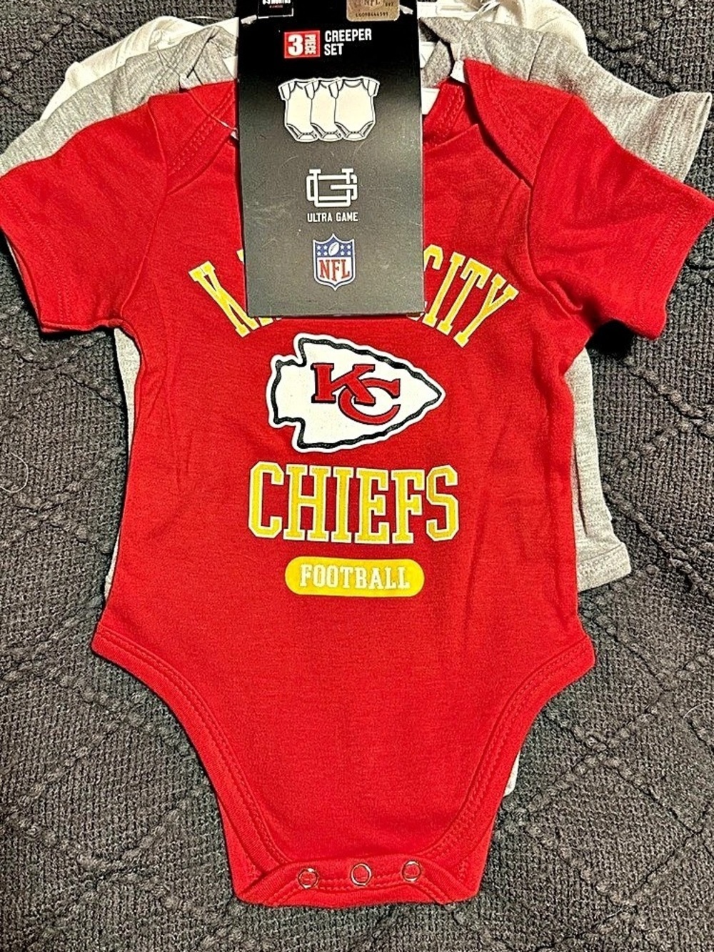 NFL 3-Piece Kansas City Chiefs Set Baby 0-3M NWT